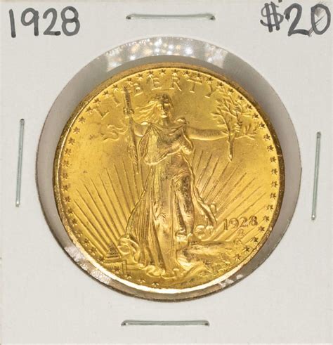 1928 $20 St. Gaudens Double Eagle Gold Coin