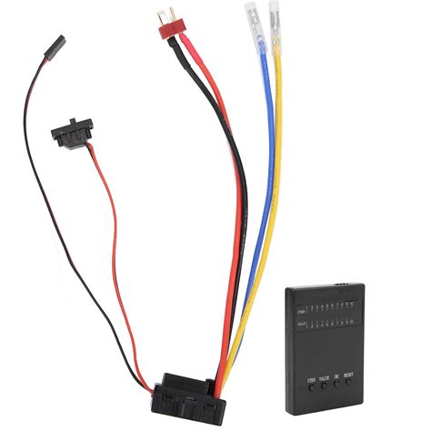 Brushed ESC, Plastic Black ESC for 1/8 RC Car, 1 Set Electronic Speed ...