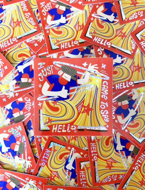 Beard After Hours | 3" Glitter Vinyl Sticker — Jillian Kaye Art