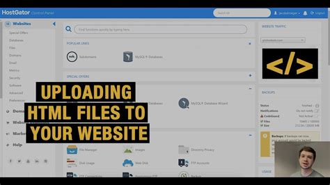 How To Upload HTML Files To Your Website - YouTube