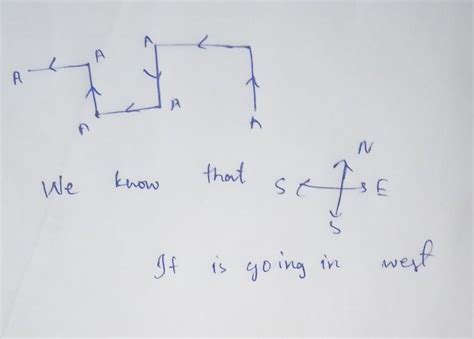 2. A starts walking towards North turns left, again turns left, turns ...