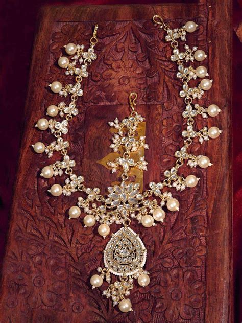 Buy Lotus Motif Sheesh Phool Online - Ishhaara