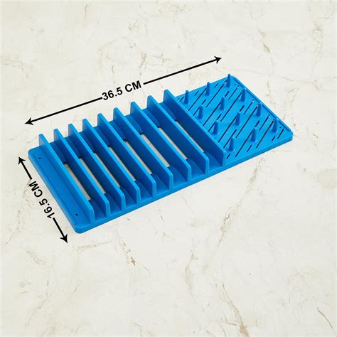 Buy Happiness Printed Dish Drying Mat with Dish Rack from Home Centre ...