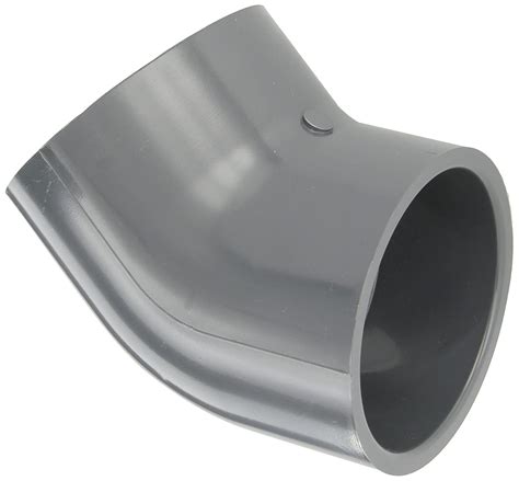 817-040 - PVC Pipe Fitting, 45 Degree Elbow, Schedule 80, 4" Socket ...