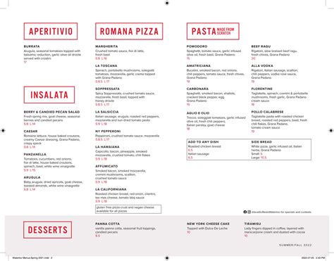 Image result for Opera Waterloo Menu