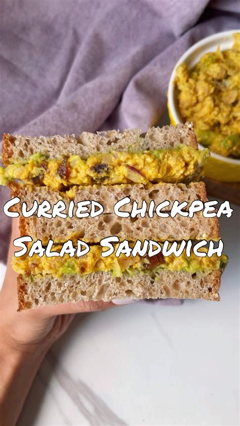 Curried chickpea salad sandwich with yogurt – Artofit