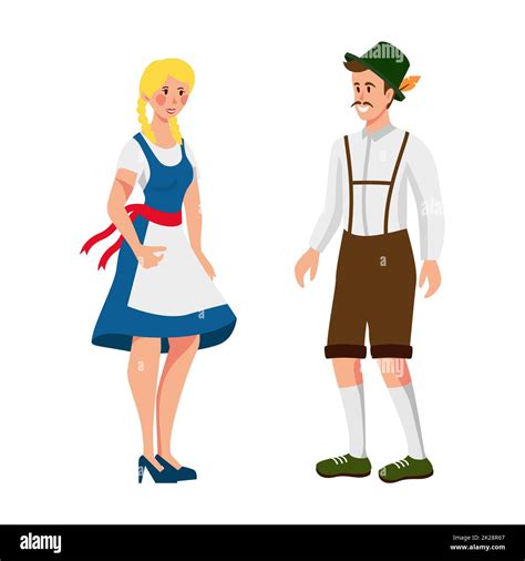 German vector illustration Cut Out Stock Images & Pictures - Alamy