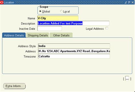 Learn Oracle: Oracle Inventory Defining Location
