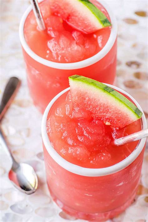 Frozen Watermelon Cocktail - Homemade Hooplah