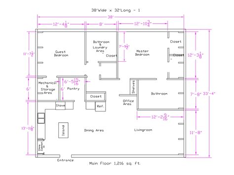 38ft Wide Quonset Hut, Radial - Floor Plans - Archtype Structures, Inc ...