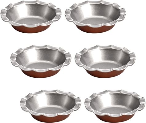 Amazon.com: Tosnail 6 Pack 5" Mini Fluted Tart Pan, Pie Pan, Small Pie ...