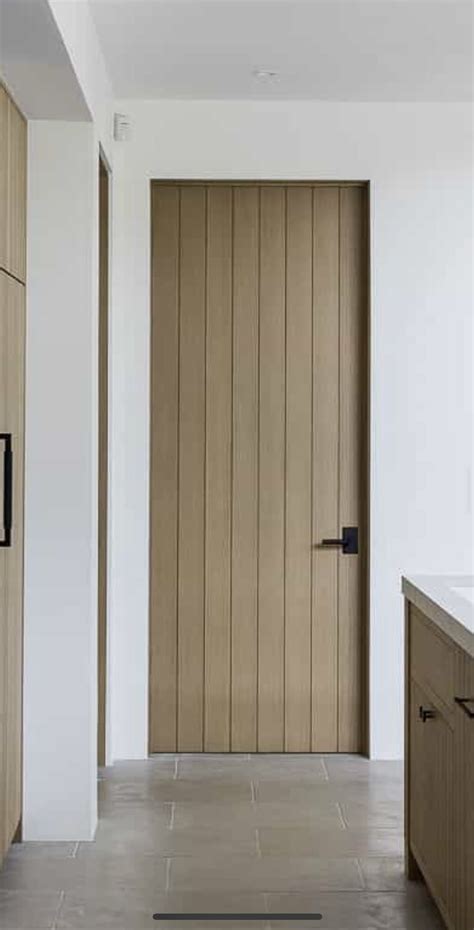 Modern Oak Interior Double Doors