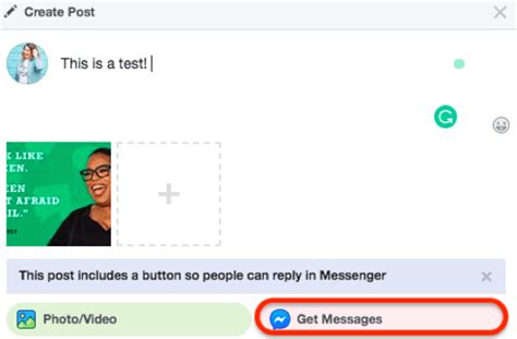 Image result for Add Message Button to Facebook Page