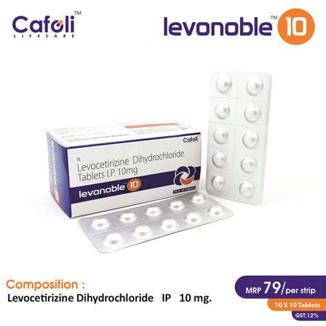 Levocetirizine 10mg Tablet - Levocetirizine (10mg) - Cafoli Lifecare ...