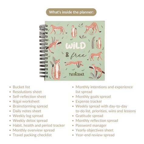 Tropical Undated Wiro Bound Yearly Planner Online - Premium Notebook ...