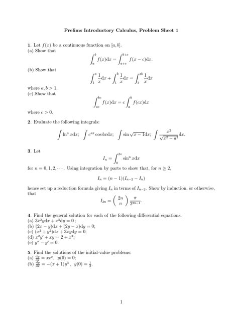 Image result for Calculus Problems PDF
