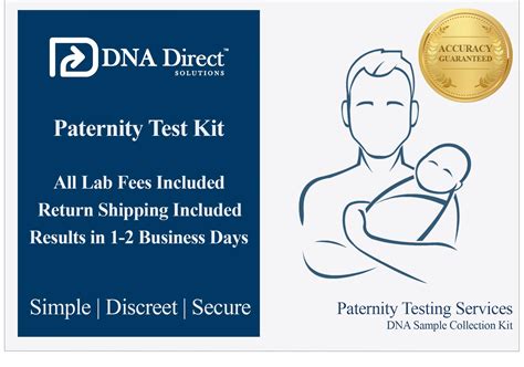 Dna Direct Paternity Test Kit Home Sample Collection Pack Testing ...