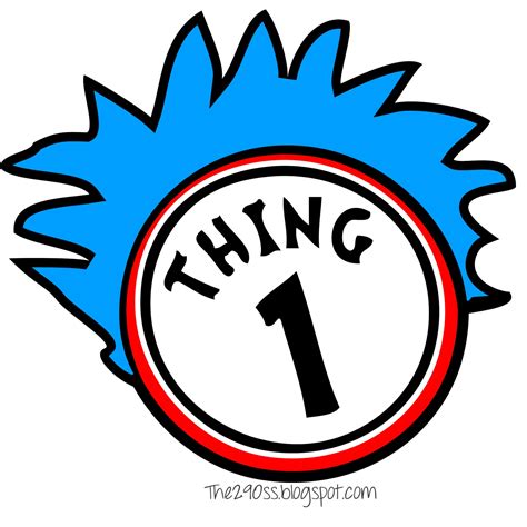 Thing 1 Printable Image - ClipArt Best