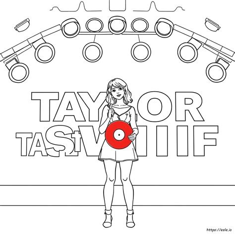Taylor Swift Coloring Pages Red Album