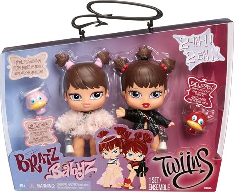 Bratz Babyz Twiins Poupées Phoebe and Roxxi - Pack de 2 Poupées ...
