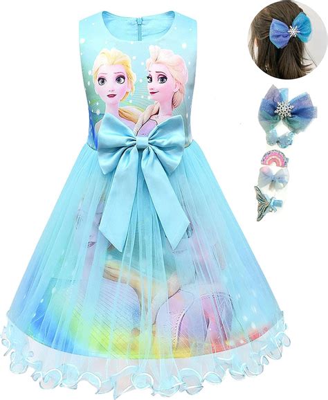 Buy KidWorld Princess Snow Costume Party Dress Little Girls Queen ...