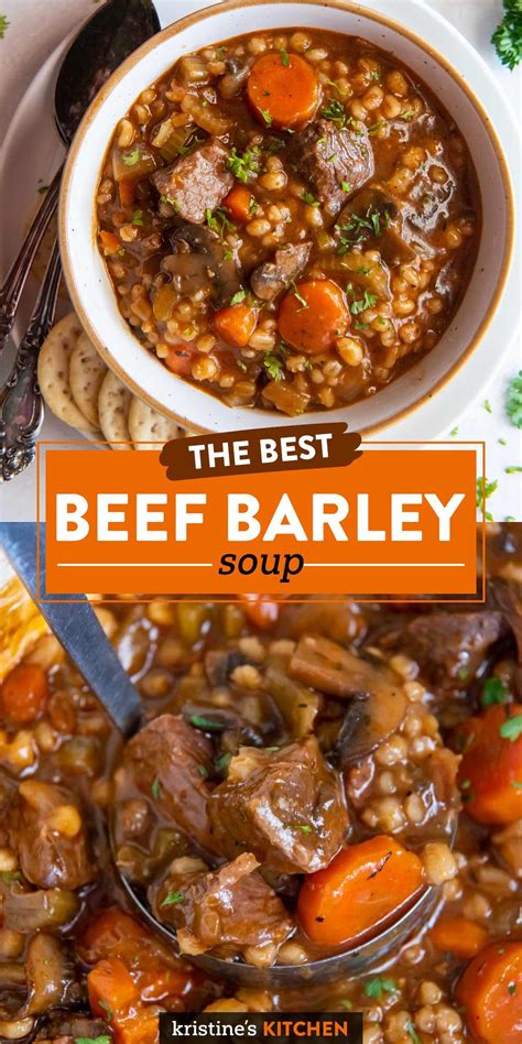 Instant pot beef and barley soup – Artofit