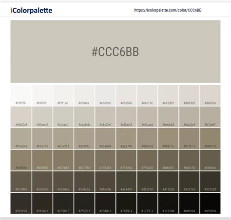 Pantone 13-5304 Tpx Rainy Day Color | Hex color Code #CCC6BB ...