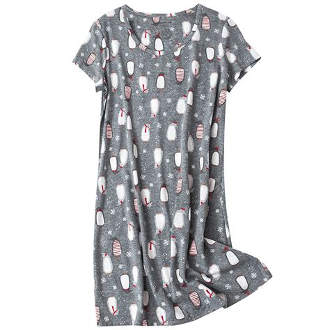Zando Cotton Night Gowns for Adult Women Soft Long Nightgowns for Women ...