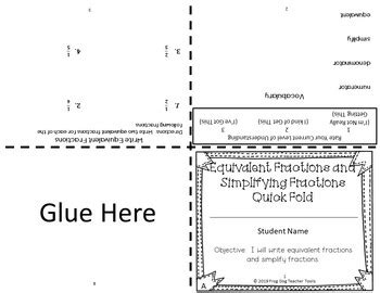 Image result for Equivalent Fractions Foldable