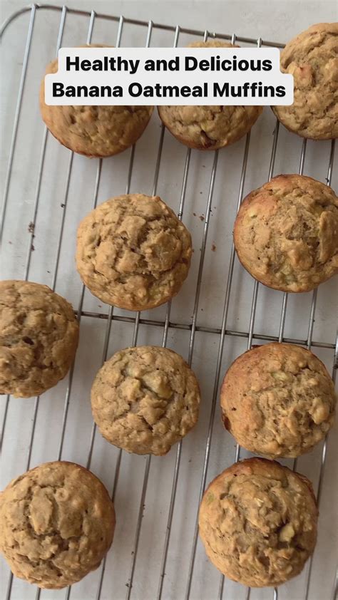 Banana Oatmeal Muffins — AndiAnne | Banana oatmeal muffins healthy ...