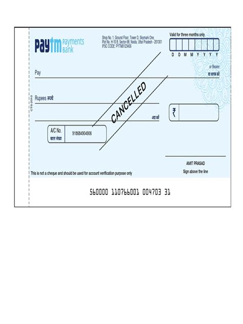 Image result for Sample of Cancelled Cheque