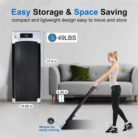 HEYTENT Walking Pad Treadmill with 5% Incline Under Desk India | Ubuy