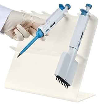 SIMMANS Pipette Stand Transparent Pipettor Rack Z-shaped PMMA Holder ...