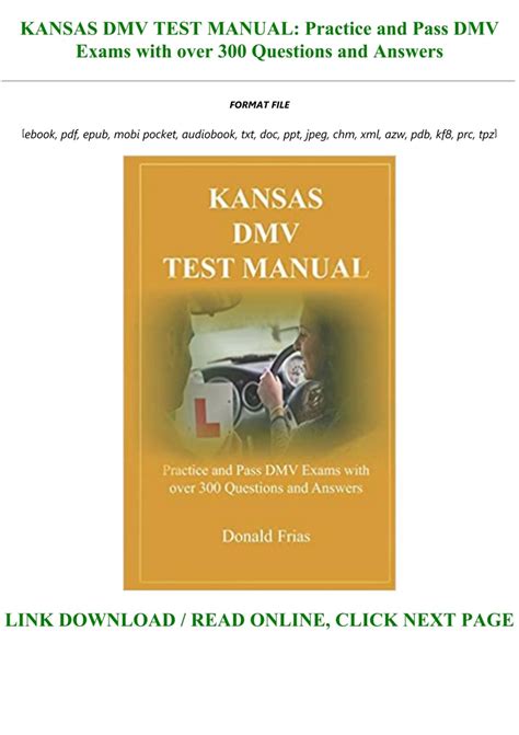 ~!PDF ~^EPub KANSAS DMV TEST MANUAL: Practice and Pass DMV Exams with ...