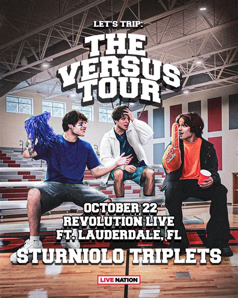Sturniolo Triplets: Let’s Trip – The Versus Tour - Revolution Live