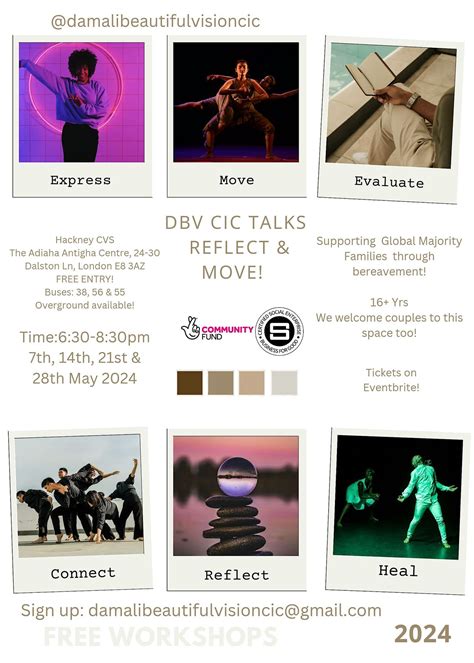 Reflect & Move, Hackney CVS, London, 7 May to 28 May | AllEvents.in