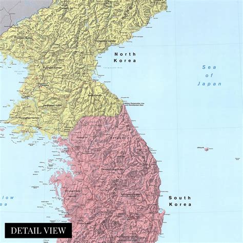 Buy HISTORIX Vintage 1986 Korean Peninsula Map - 24x36Inch Vintage Map ...