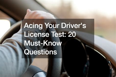 Drivers License Test Tips 的图像结果