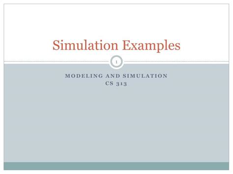 Examples of Simulation Program 的图像结果