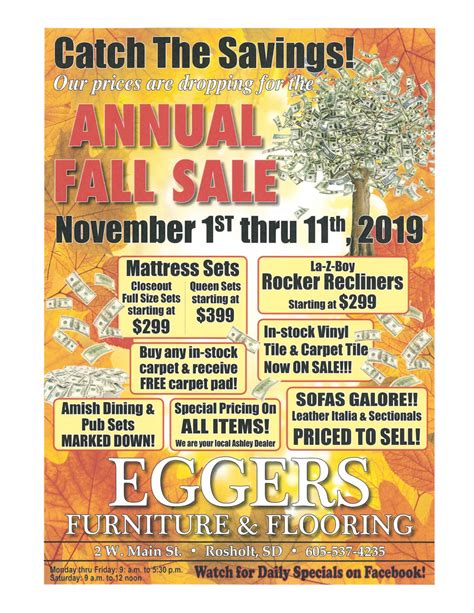 EGGERS FUNERAL HOME, FURNITURE & FLOORING - Rosholt SD - Hours ...