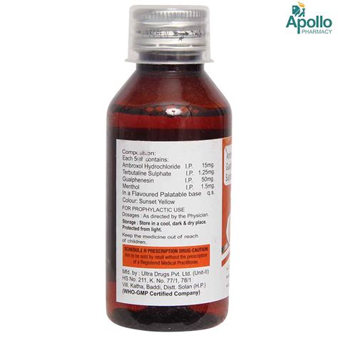 Brox Ax Sugar Free Syrup 100 ml Price, Uses, Side Effects, Composition ...