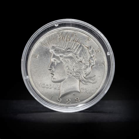Vintage 1923 Peace Silver Dollar at 1stDibs | 1923 silver dollar in god ...