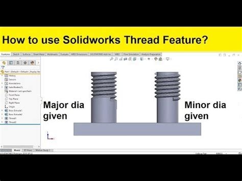 Image result for SolidWorks Adding Threads