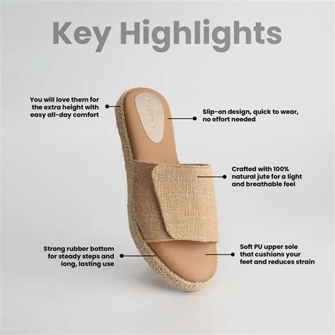 Brown Jute Platform Sandals for Women – Trending wedges | NoStrain