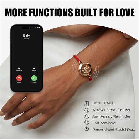 Totwoo Long Distance Touch Bracelets For Couples, Vibration & Light Up ...