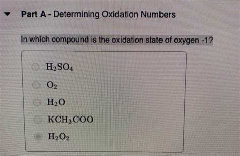 Image result for H2O2 Oxidation Number