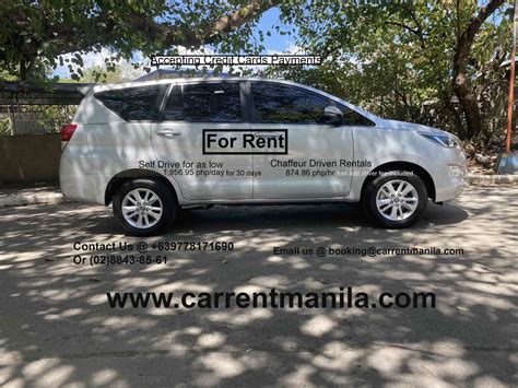 Rent a car manila self drive or with a driver - car hire and suv or van ...