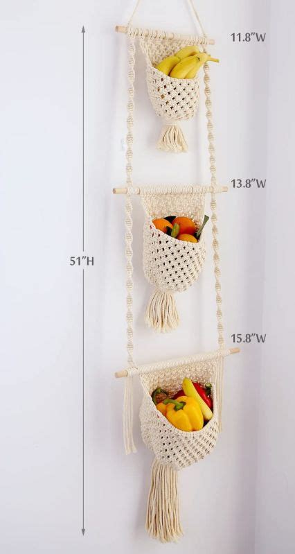 Image result for Macrame Tier Fruit Basket Tutorial