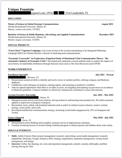 Feedback Needed for Resume: Since graduating, I have revised my resume a billion and one times ...