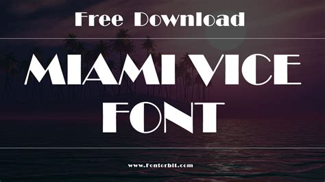 Miami Vice Font Ideas